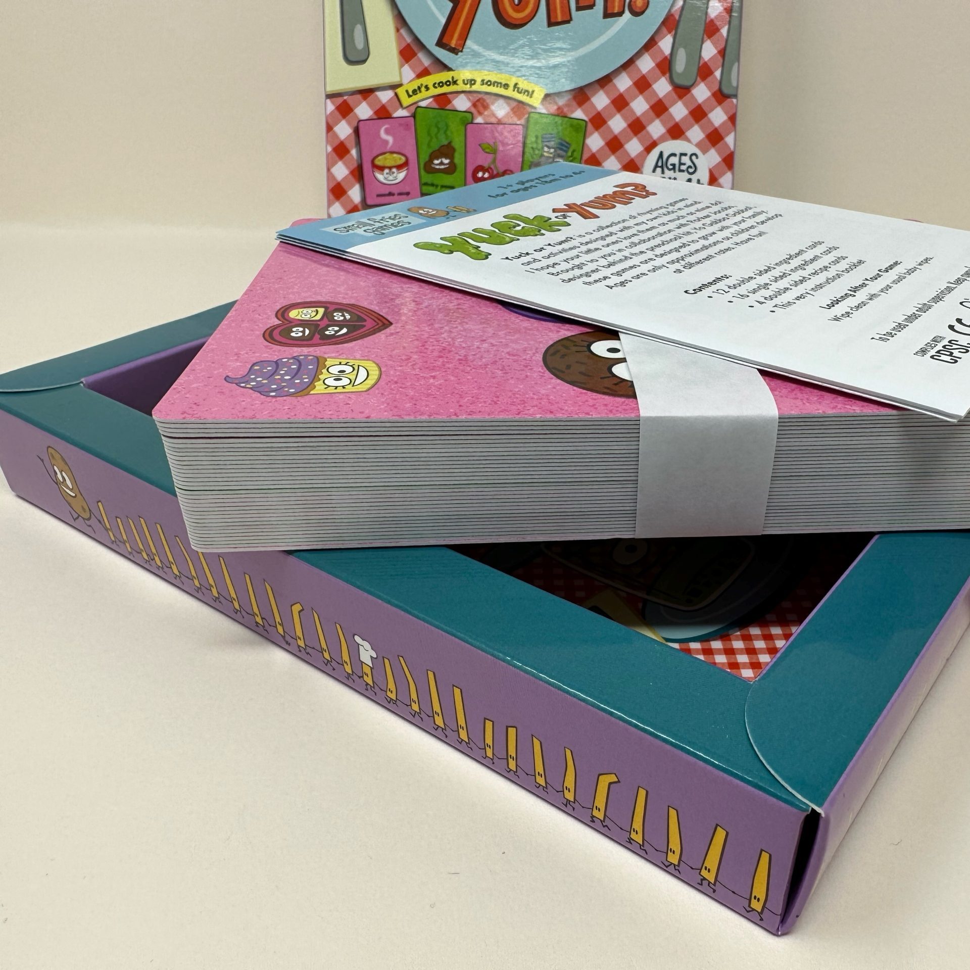 Card Game With Miniature Fold Leaflet Box and Sleeve | Printed In UK